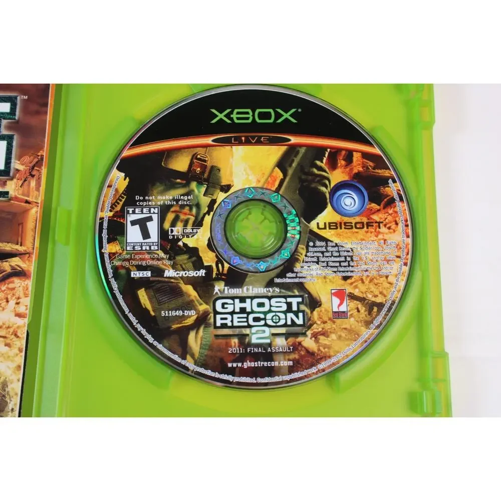 2 game bundle/lot: Ghost Recon 1 + Ghost Recon 2 (XBox) Complete, tested